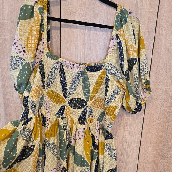 Multicolor Patchwork Dress - Picture 7 of 7